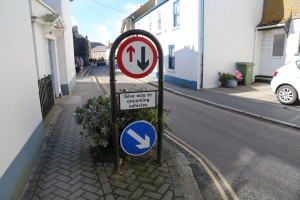 Typical street situation, this one in Marazion
